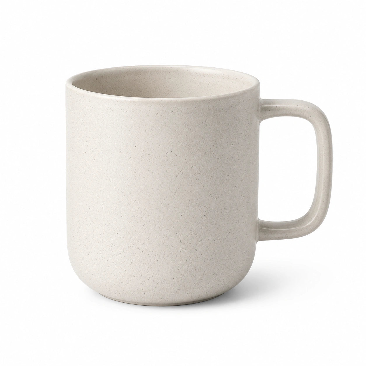 Keramiktasse 350 ml Beige mit Henkel im minimalistischen Stil