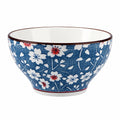 Keramikschüssel 15 cm Blau Weiß mit Blumenmuster für Speisen